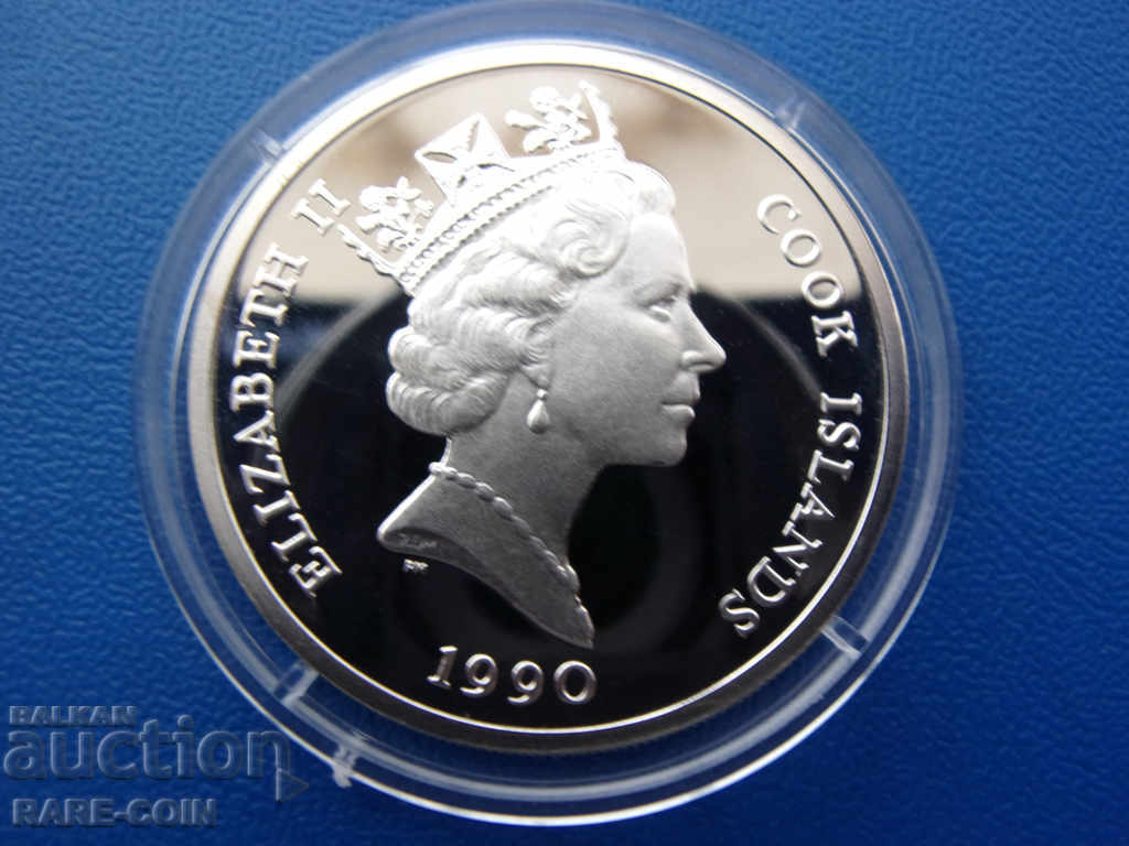 RS (36) Νήσοι Κουκ-10 δολάρια 1990- ασήμι και σπάνιο .BZC με τιμή € 23.01 | 45.00 BGN