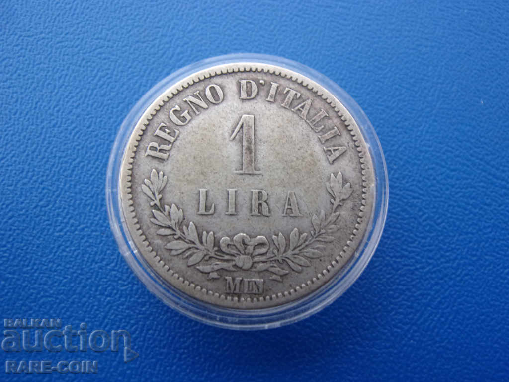 RS (36) Italy-1 pound 1863 M-Milan-very rare.BZC