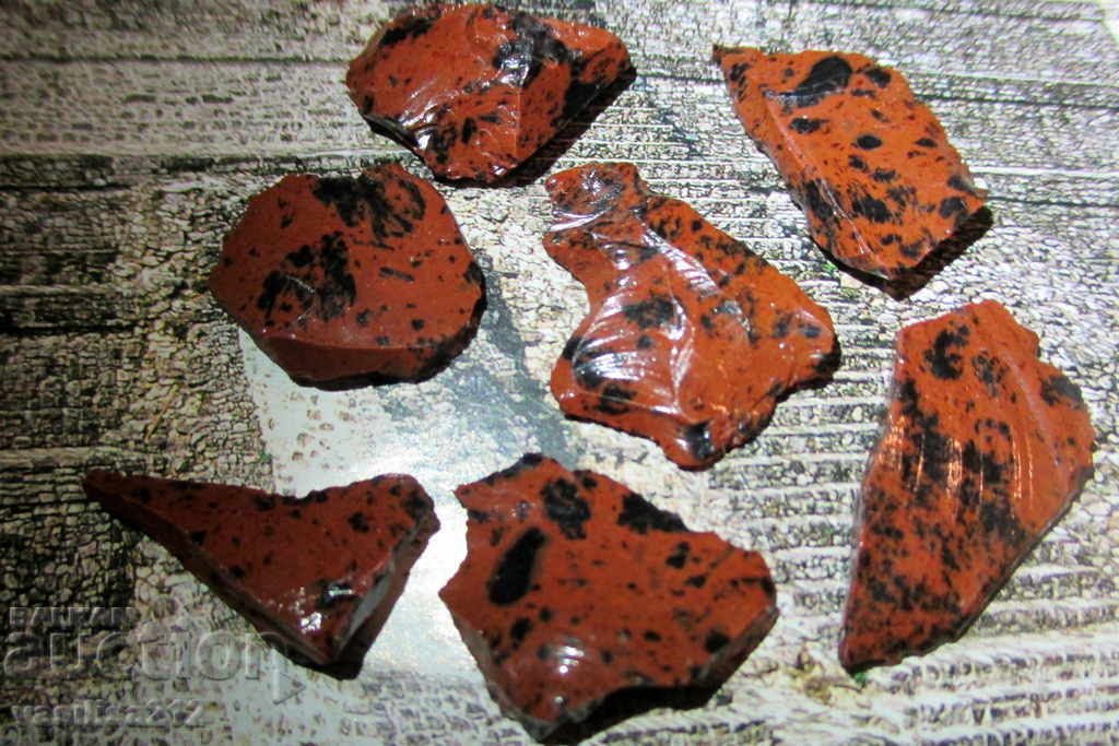 Mahogany obsidian, 7 pcs