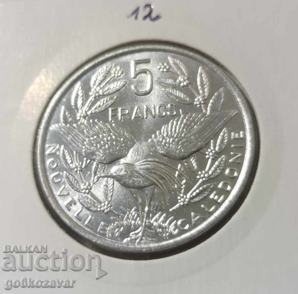 New Caledonia 5 Francs 2014 UNC
