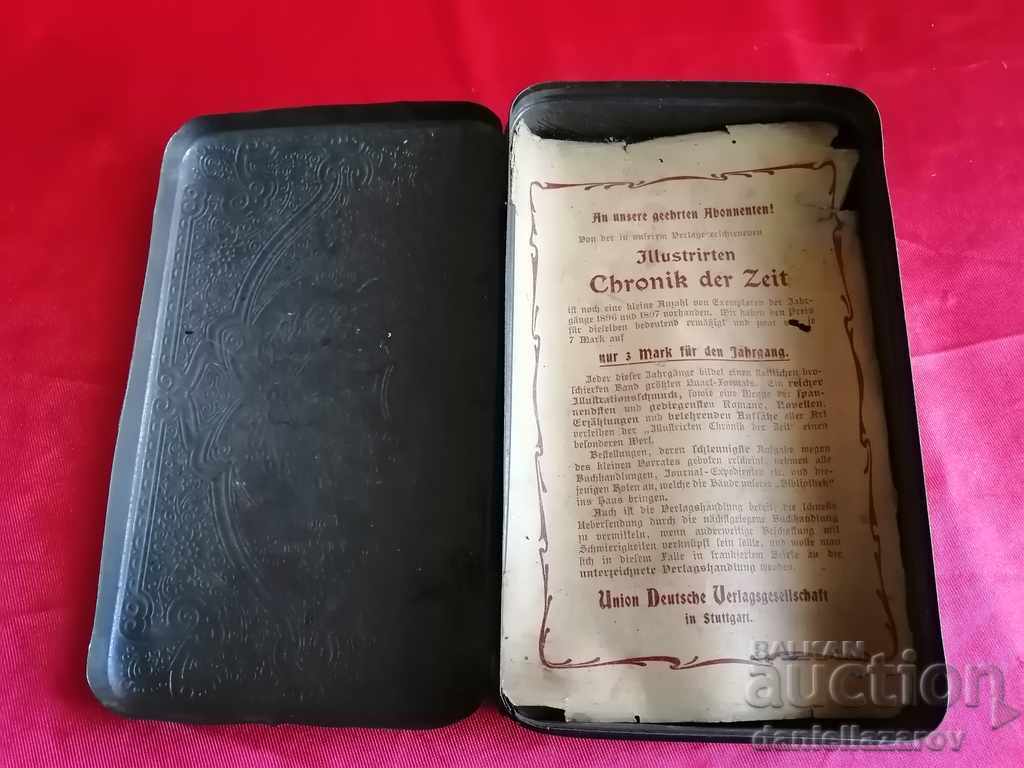 Auction 1896 Old German Tinplate, Metal Box Auction 1896 Old German Tinplate, Metal Box