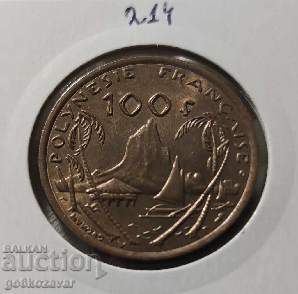 French Polynesia 100 Francs 2002 UNC
