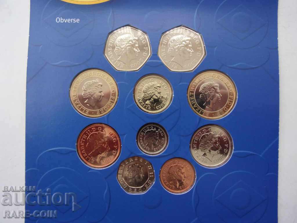 RS (37) Marea Britanie-SET 2003 cu 10 monede.BZC - 5