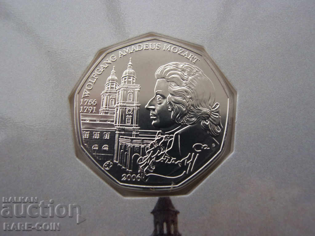 Licitație RS (37) Austria-Jubileu-5 euro 2006-tir mic si argint