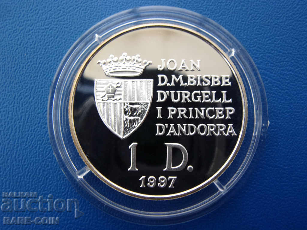 RS (37) Andorra-1 diner 1997-silver and rare-matt-gloss.BZC with price € 40.90 | 79.99 BGN
