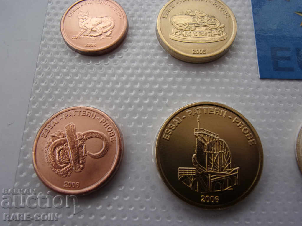 Licitație RS (37) Monede euro Isle of Man-SET-Trial 2006. BZC