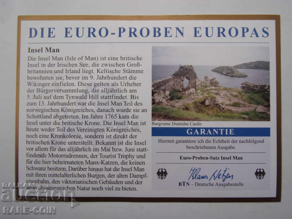 RS (37) Monede euro Isle of Man-SET-Trial 2006. BZC - 6