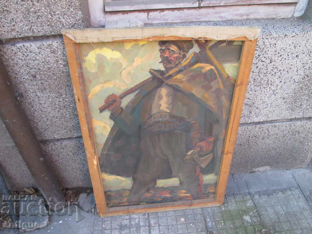 TWO-SIDED PAINTING HAYDUTI ATANAS IVANCHEV SIGNED - 5 TWO-SIDED PAINTING HAYDUTI ATANAS IVANCHEV SIGNED - 5