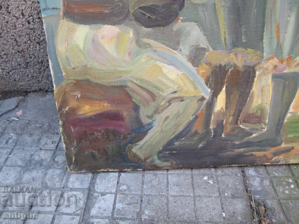 TWO-SIDED PAINTING HAYDUTI ATANAS IVANCHEV SIGNED - 7 TWO-SIDED PAINTING HAYDUTI ATANAS IVANCHEV SIGNED - 7