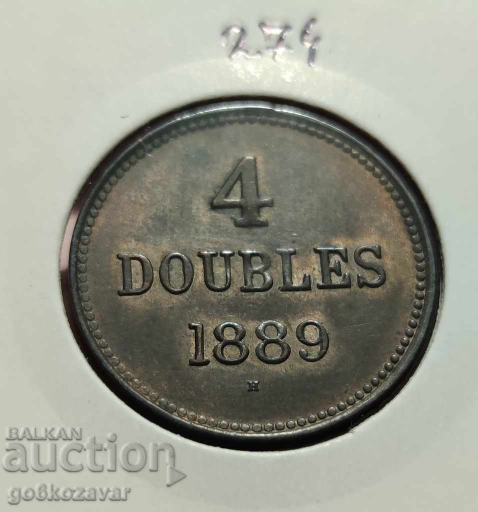 O. Guernsey 4 doubles 1899 UNC Top Collection!