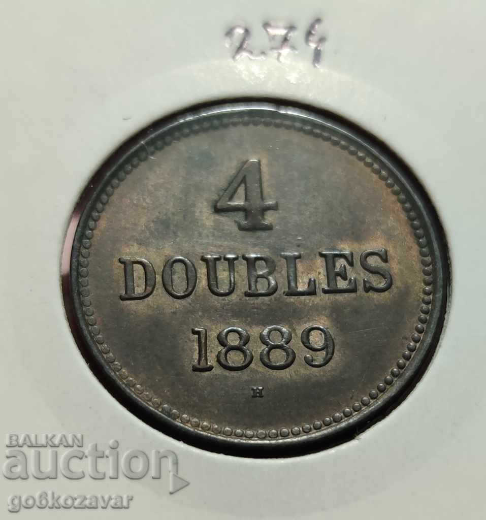 O. Guernsey 4 duble 1899 UNC Top Collection!