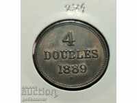 O. Guernsey 4 duble 1899 UNC Top Collection!