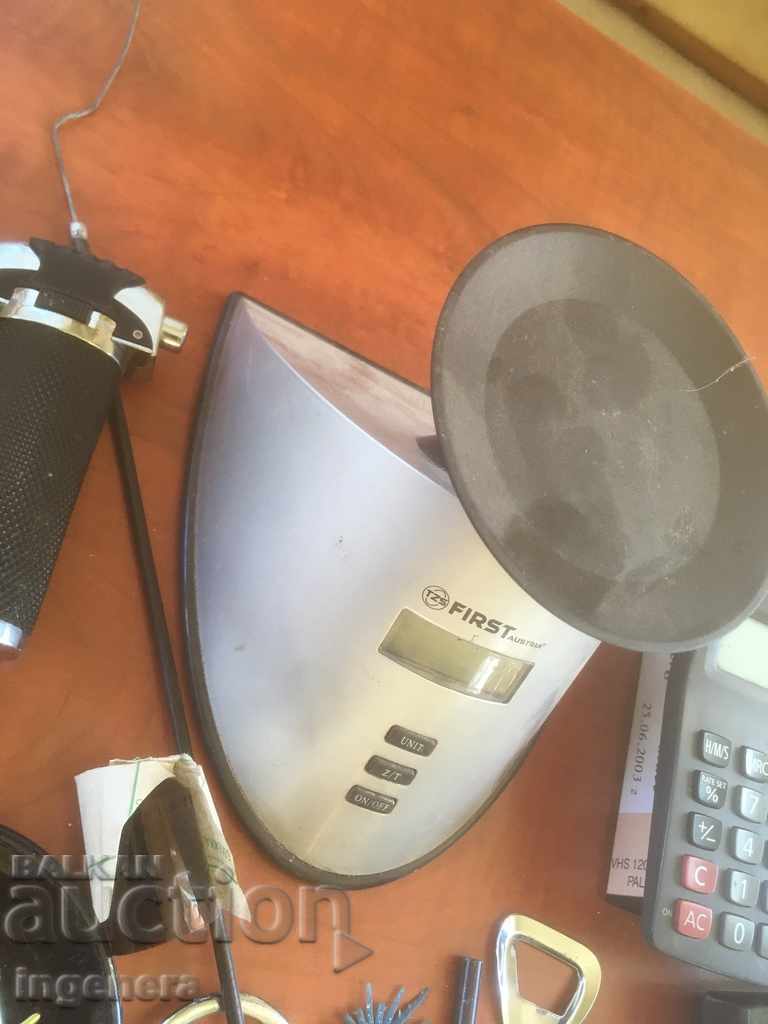 LOT OF THINGS BRENER SCALE CALCULATOR ETC. with price 25.00 BGN | € 12.78 LOT OF THINGS BRENER SCALE CALCULATOR ETC. with price 25.00 BGN | € 12.78