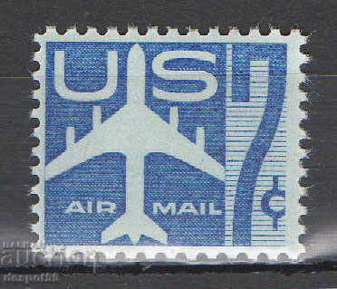 1958. USA. Jet plane - stylized image.