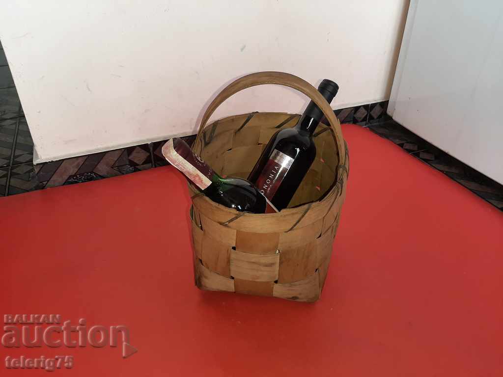 Old Retro Wooden Wicker Medium Basket with price 23.00 BGN | € 11.76 Old Retro Wooden Wicker Medium Basket with price 23.00 BGN | € 11.76