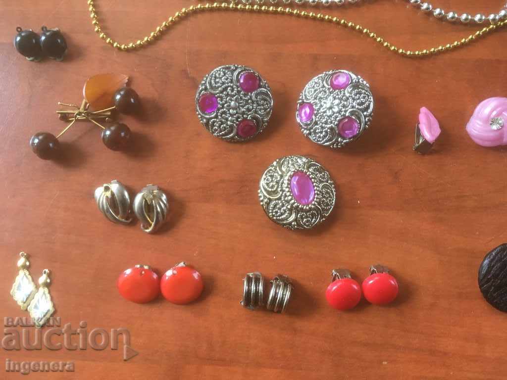 Delivery of LOT OF EARRINGS 17 PCS HEALTHY, BROOCHES, ETC. Delivery of LOT OF EARRINGS 17 PCS HEALTHY, BROOCHES, ETC.