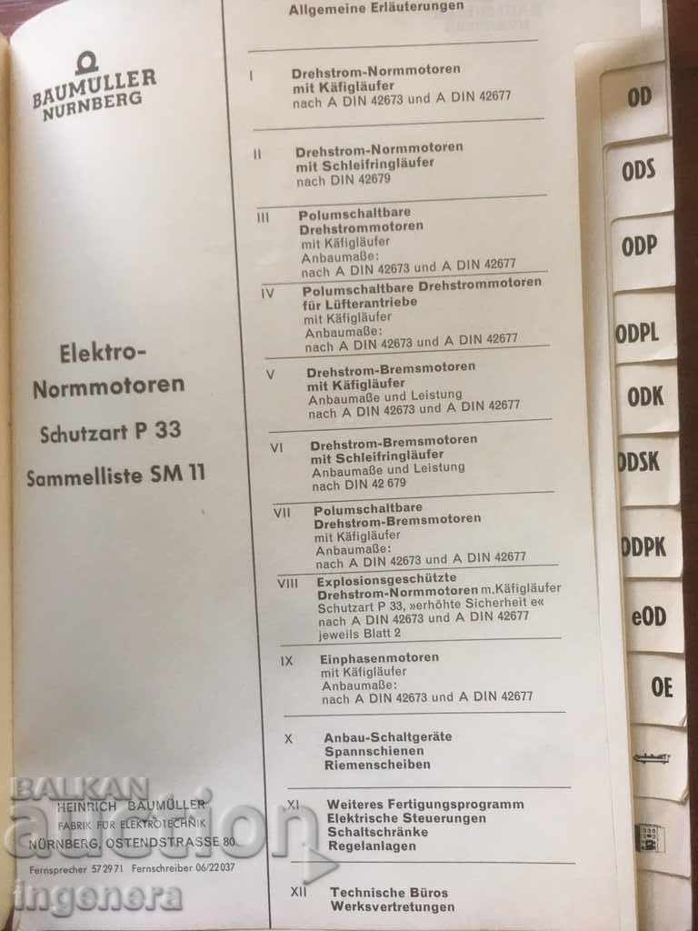 Delivery of BOOK CATALOG EL. ENGINES-GERMAN LANGUAGE Delivery of BOOK CATALOG EL. ENGINES-GERMAN LANGUAGE