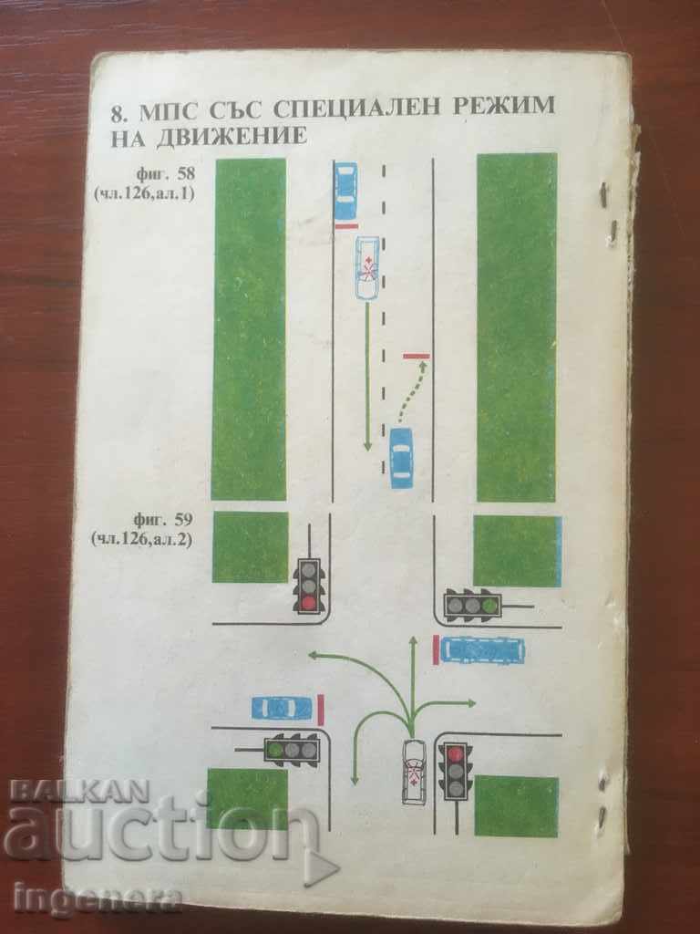 BOOK-LAW RULES FOR ROAD TRAFFIC-1984 with price 2.10 BGN | € 1.07