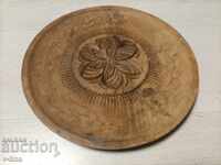 Carving flower plate
