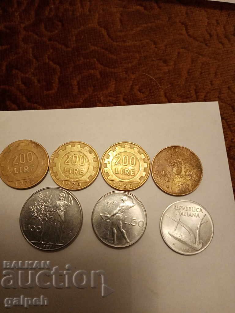 LOT OF COINS - ITALY / BULGARIA - 16 pcs. - BGN 2.50 - 5 LOT OF COINS - ITALY / BULGARIA - 16 pcs. - BGN 2.50 - 5