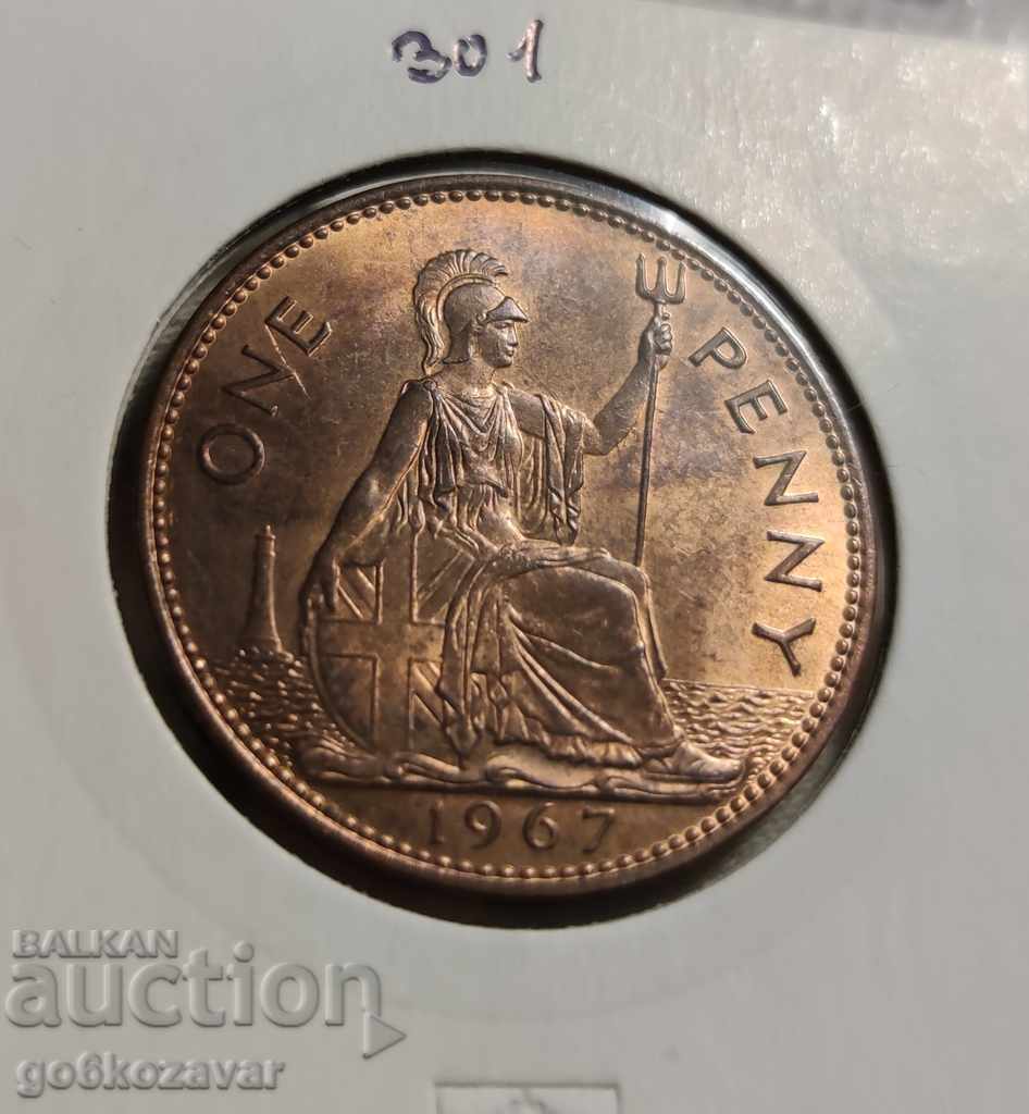 Great Britain 1 penny 1967 UNC