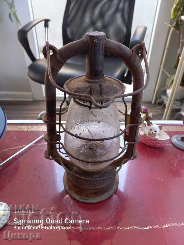 OLD GERMAN GAS LAMP LANTERN OLD GERMAN GAS LAMP LANTERN