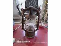 СТАРА НЕМСКА ГАЗЕНА ЛАМПА ФЕНЕР