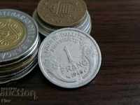 Mонета - Франция - 1 франк | 1945г.; серия C