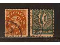 Германска империя/Райх 1921 Служебни марки Клеймо