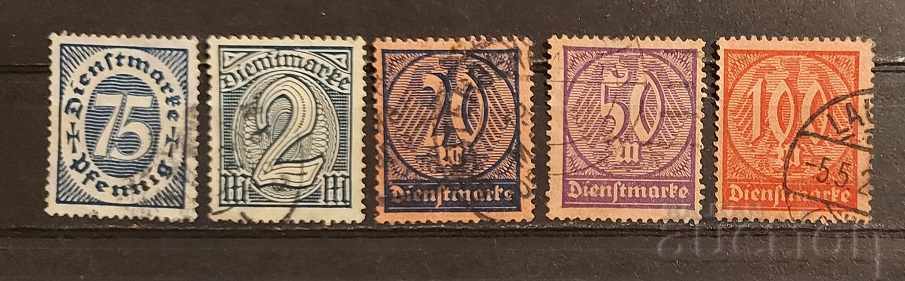 Германска империя/Райх 1922 Служебни марки Клеймо