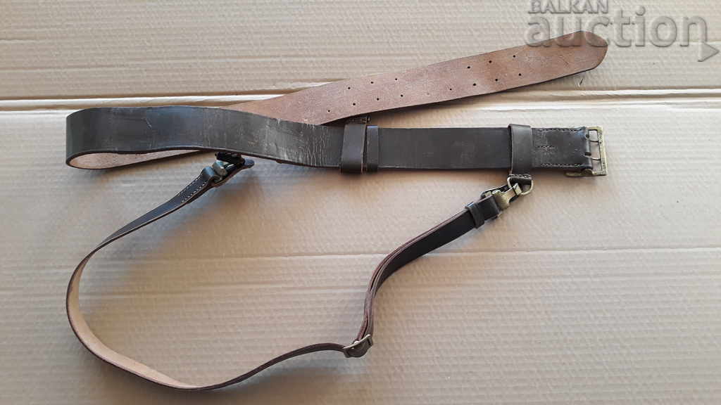 officer's belt with a belt BMK Kingdom of Bulgaria - 6