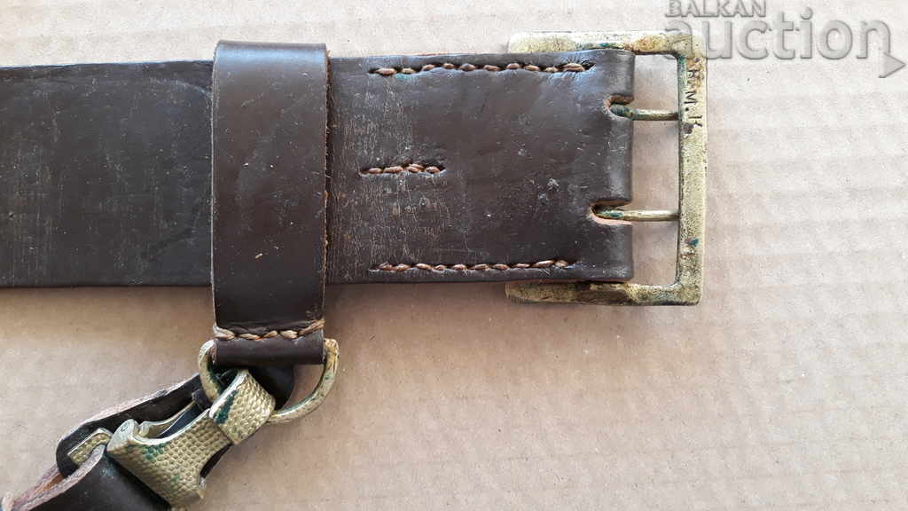 officer's belt with a belt BMK Kingdom of Bulgaria - 7