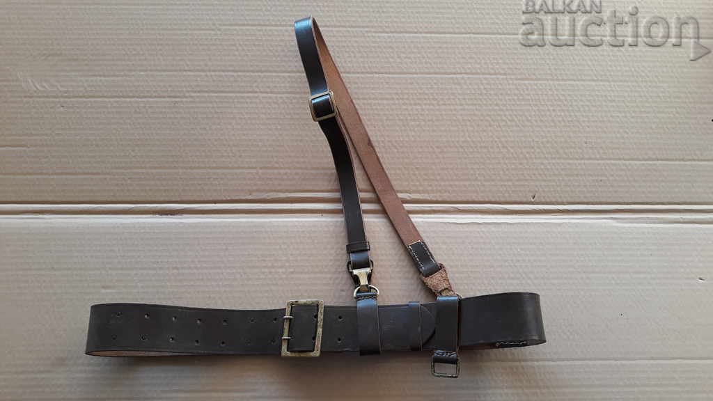 officer's belt with strap BMK Kingdom of Bulgaria officer's belt with strap BMK Kingdom of Bulgaria
