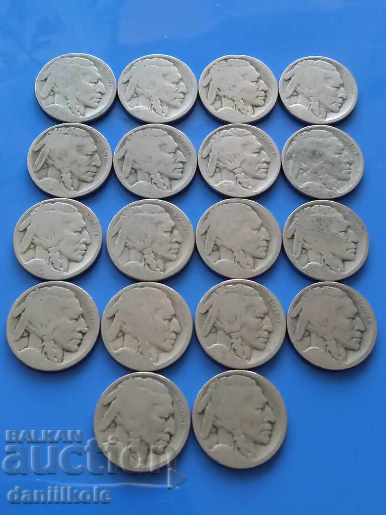 * $ * Y * $ * USA LOT 5 CENTS AFTER 1919 AMERICAN BISON * $ * Y * $ * - 6 * $ * Y * $ * USA LOT 5 CENTS AFTER 1919 AMERICAN BISON * $ * Y * $ * - 6