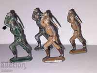 Old original lead figurines of German soldiers