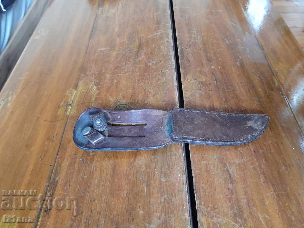 Old leather knife for knife