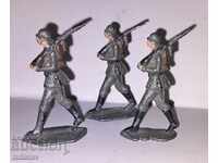Old original lead figurines of German soldiers
