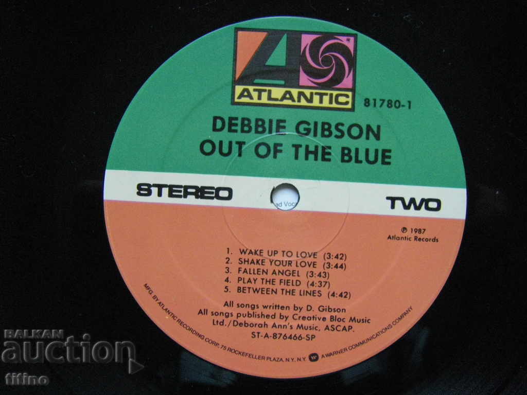 Delivery of Debbie Gibson - Out Of The Blue, Atlantic - 81780-1