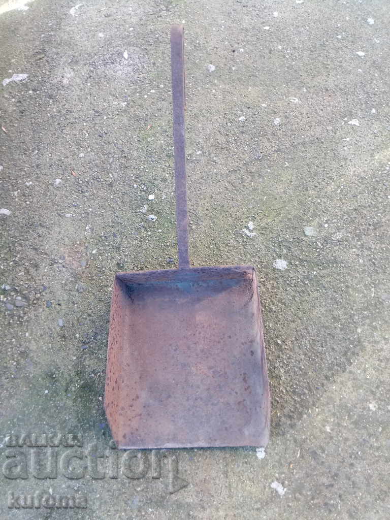 An old iron shovel