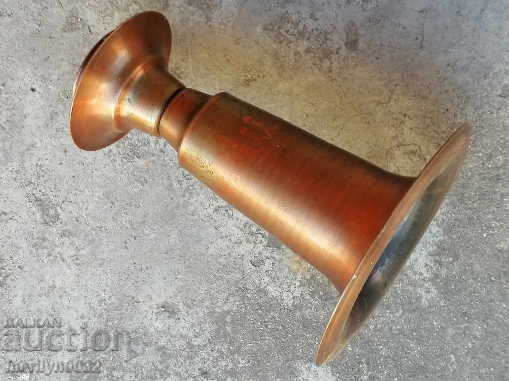 Auction Old copper candlestick art deco copper lamp candle Auction Old copper candlestick art deco copper lamp candle