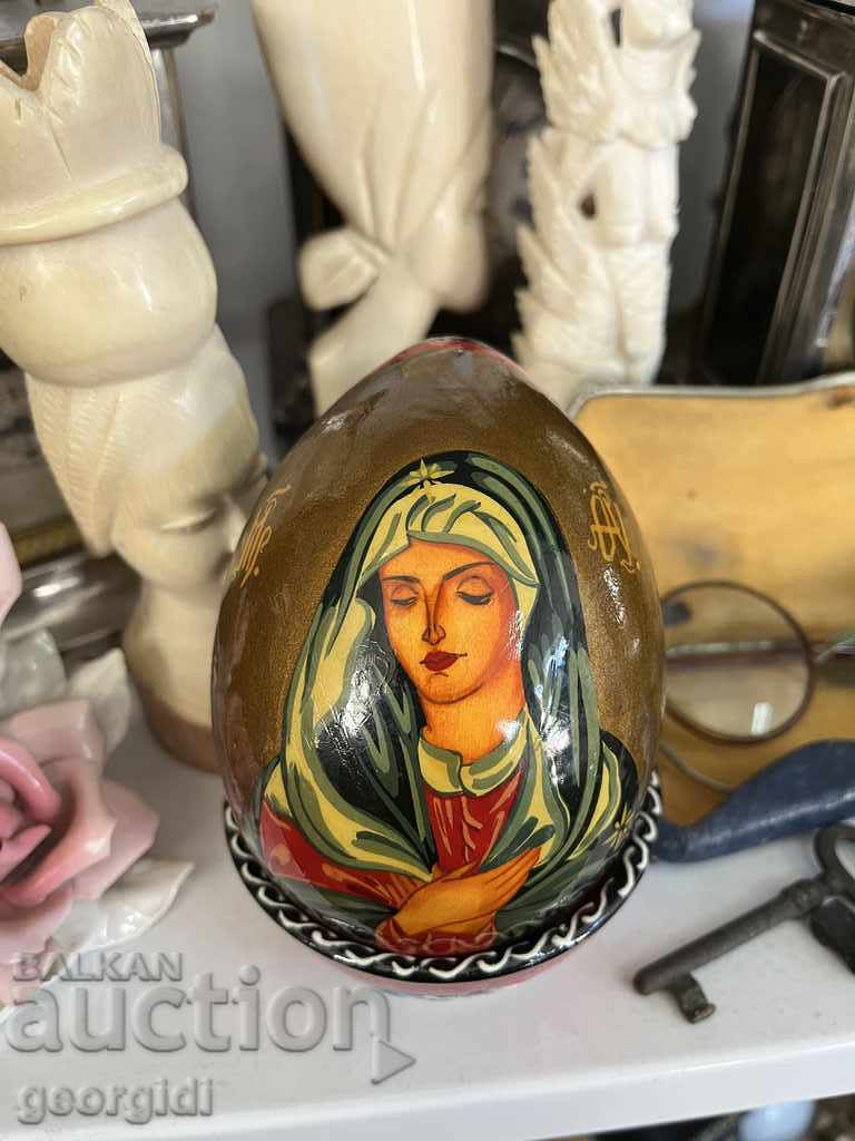 Уникално рисувано яйце тип Faberge №1809