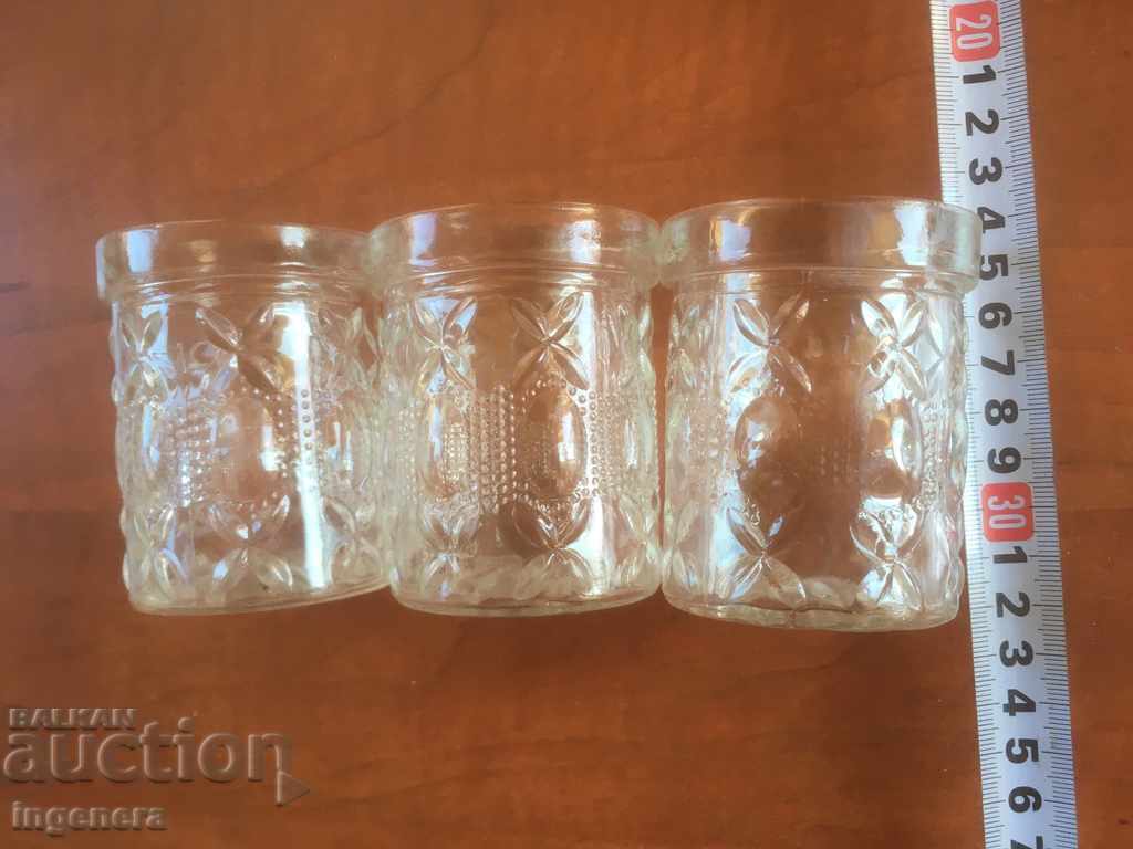 GLASS GLASS RELIEF THICK FROM SOCA-3 PCS with price € 3.20 | 6.26 BGN