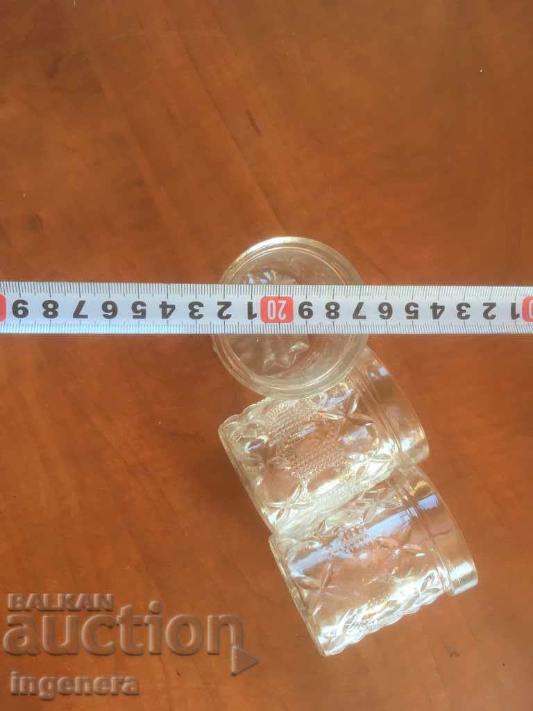 GLASS GLASS RELIEF THICK FROM SOCA-3 PCS - 5 GLASS GLASS RELIEF THICK FROM SOCA-3 PCS - 5