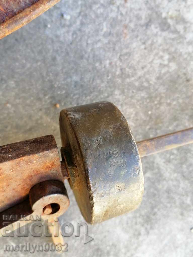 Delivery of Old balance scales, scales, weights, weighing scales from the mid-20th century Delivery of Old balance scales, scales, weights, weighing scales from the mid-20th century