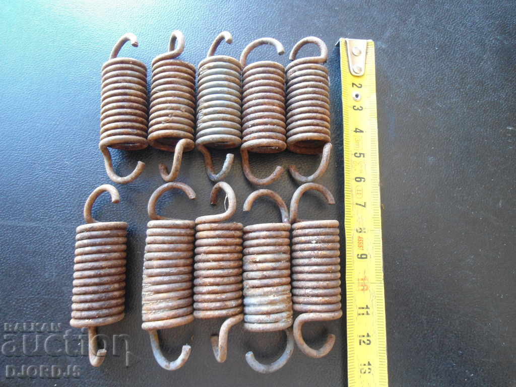 Auction Old springs 10 pieces Auction Old springs 10 pieces
