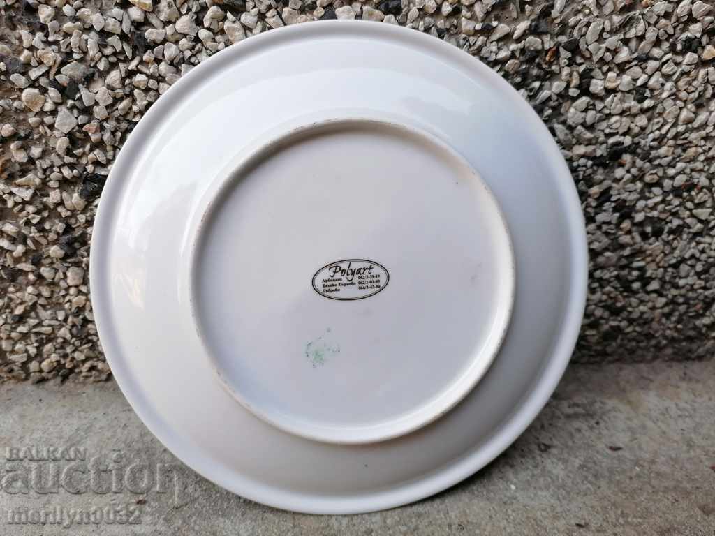 Auction  Plate view Veliko Tarnovo St. Dimitar Tsarevets porcelain