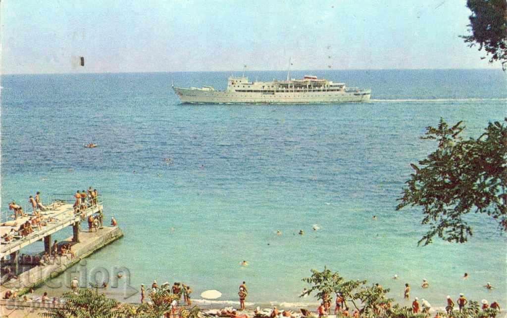 Καρτ ποστάλ - Πλοία - Σότσι, Η παραλία