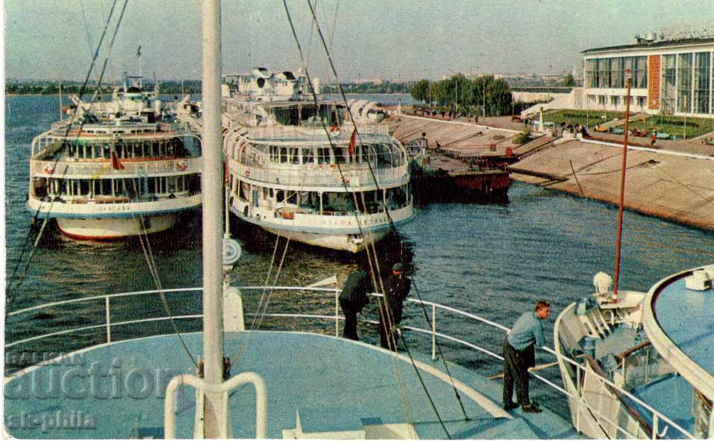 Καρτ ποστάλ - Πλοία - Καζάν, λιμάνι του ποταμού