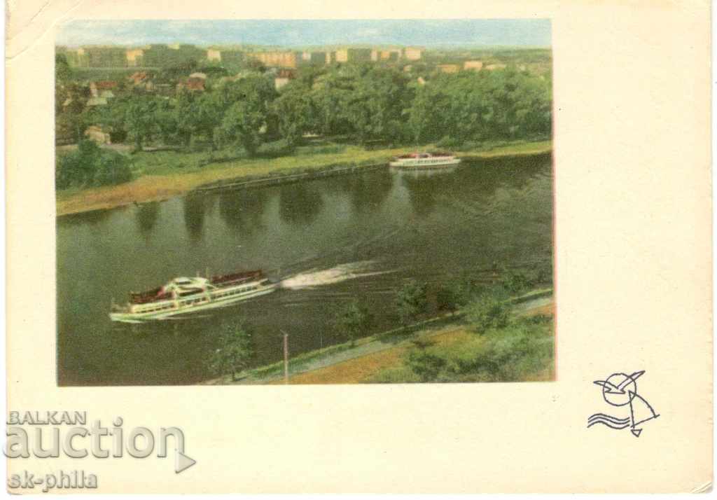 Пощенска картичка - Кораби - Гродно, Речни кораби