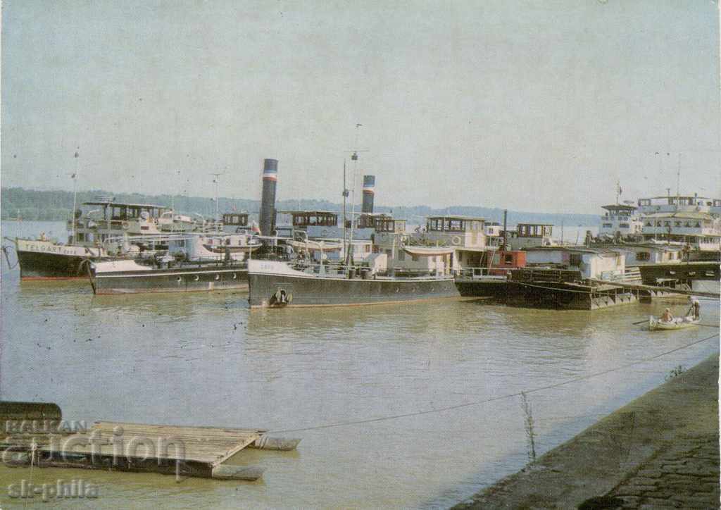 Postcard - Ships - River port?